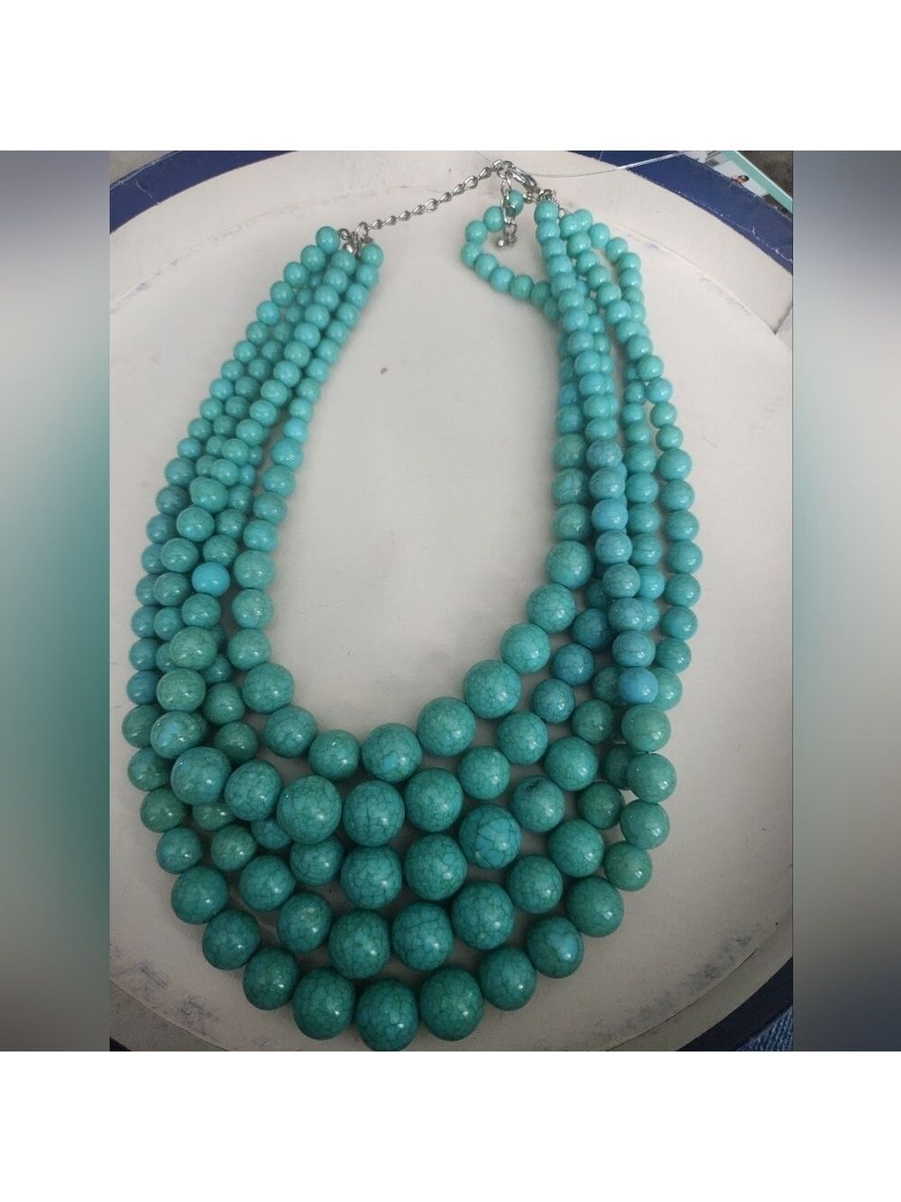 New Exaggerated multi-layer bead statement necklace 